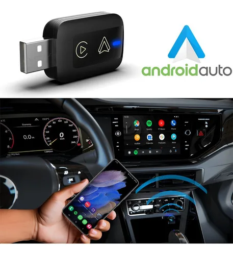 Imagem do produto Mini Adaptador Carplay Android Auto Sem Fio Wi-fi Universal
