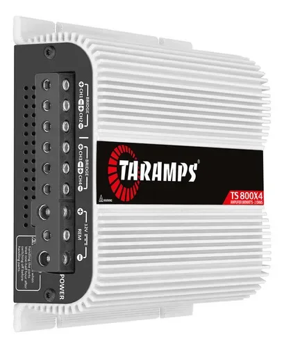 Modulo Taramps Ts 800 Rms Ts800x4 2 Ohms Amplificador 800w 4 Canais - Autoaba