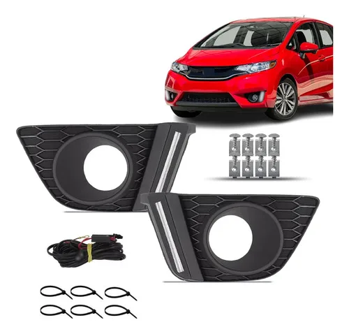 Par Moldura Drl Luz Diurna Honda Fit 2015 2016 2017 2018