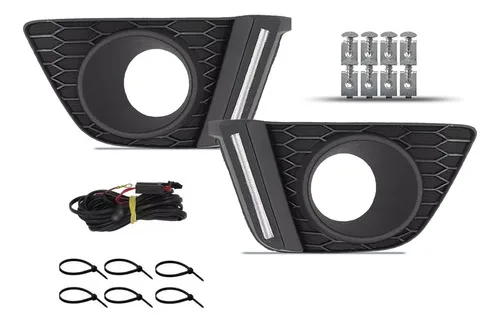 Imagem do produto Par Moldura Drl Luz Diurna Honda Fit 2015 2016 2017 2018