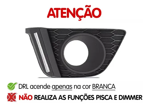 Imagem do produto Par Moldura Drl Luz Diurna Honda Fit 2015 2016 2017 2018