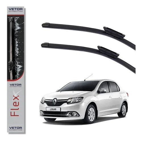 Par Palheta Limpador De Parabrisa Vetor Flex Linha Renault