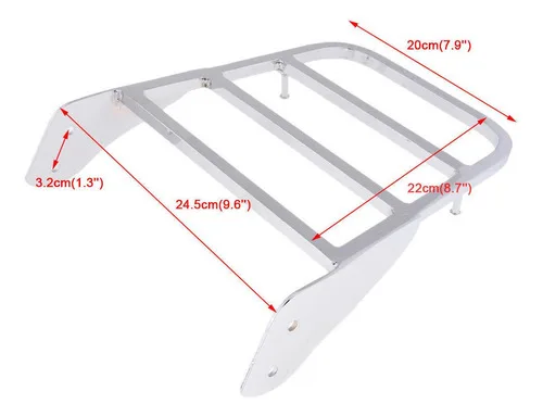 Imagem do produto Porta-bagagens Sissy Bar Cromado Para Yamaha V-star 400/650