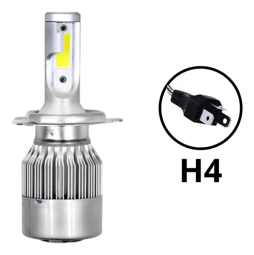 Imagem do produto Kit 4 Lâmpadas Super Led Farol Baixo/alto E Milha 6000k C6