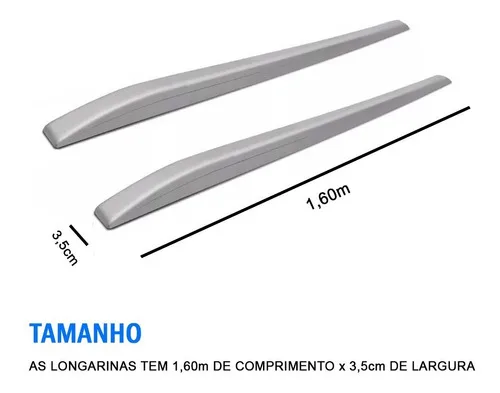 Imagem do produto Rack Longarina Honda Hrv New Fit Decorativa Prata