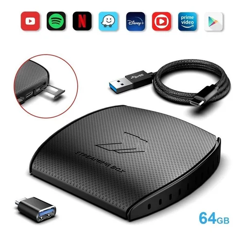 Imagem do produto Streaming Box + 4gb Ram 64gb Ultima Versão Faaftech Car Play