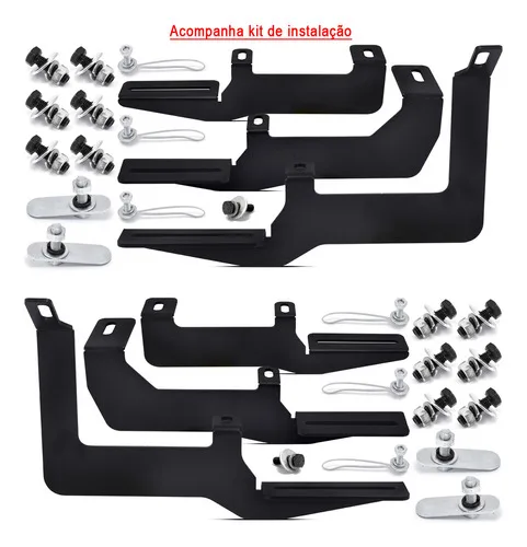 Imagem do produto Estribo Slim Attack Plataforma Aluminio Preto Rampage 2024