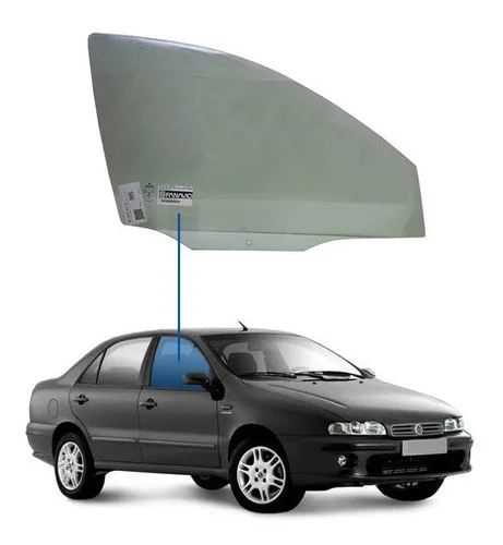 Vidro Porta Fiat Marea 99/06 / Brava 99/02 Lado Direita