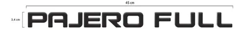 Imagem do produto Adesivo Resinado Pajero Full Preto Capa De Estepe Rígida