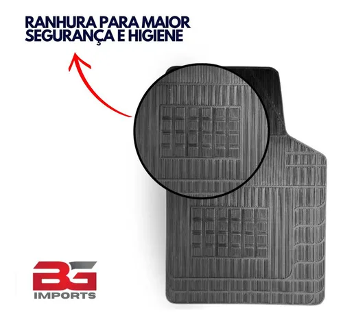 Imagem do produto Jogo De Tapete Borracha Automotivo 4 Peças Qualidade Borcol