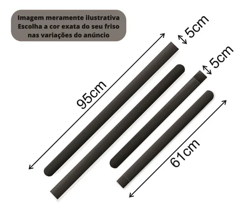 Imagem do produto Friso Lateral Porta Novo Creta Cores Originais Todos Modelos