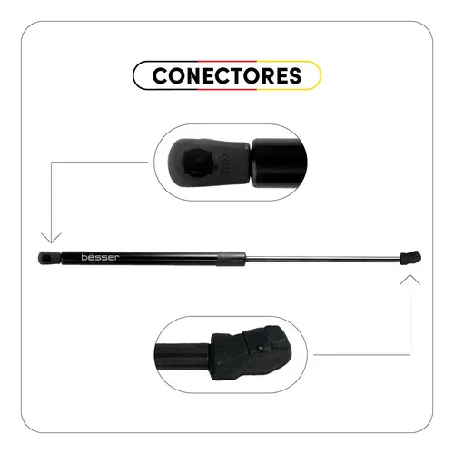 Imagem do produto Par Amortecedor Tampa Traseira Peugeot 206 207 2001 À 2021