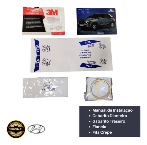 Imagem do produto Kit Friso Lateral Creta Prata Sand 2024 2025 Original