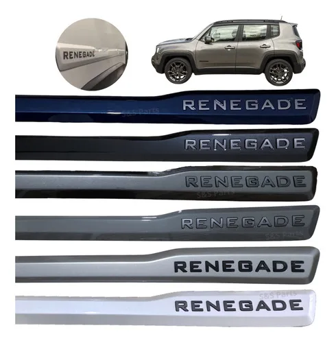 Frisos Lateral C/ Emb. Grafite Mopar Jeep Renegade Dark Pack
