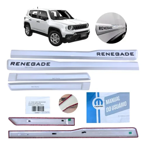 Imagem do produto Frisos Lateral C/ Emb. Grafite Mopar Jeep Renegade Dark Pack