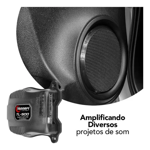 Imagem do produto Modulo Taramps Tl500 Amplificador 90w Rms Para Alto Falante De Portas E Tampao 6x9 2 Canais 45w 2 Ohms Potencia Tl500