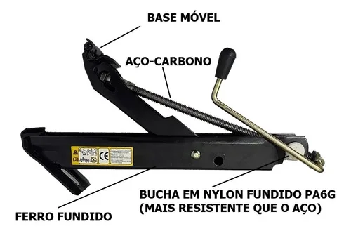 Imagem do produto Macaco Joelho Para Carro Reforçado 0.6t Universal 600kg Propartner