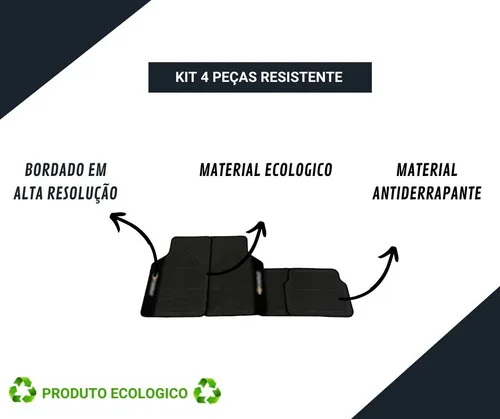 Imagem do produto Kit Jogo Tapete Automotivo Carro Borracha Para Chevrolet