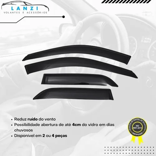 Imagem do produto Calha Chuva 100% Acrílica Vários Carros Fumê 4 Peças