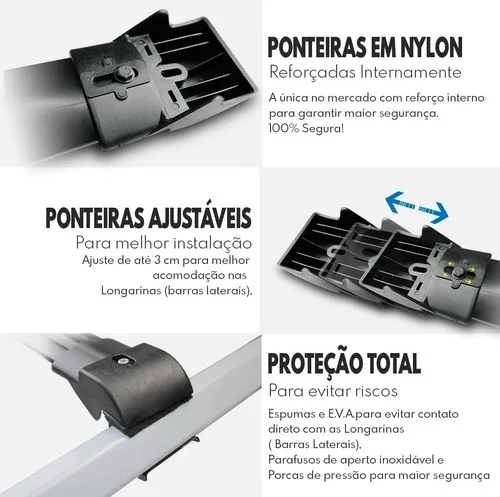 Imagem do produto Rack Bagageiro De Teto Da Duster 2024 2025 Travessa Larga