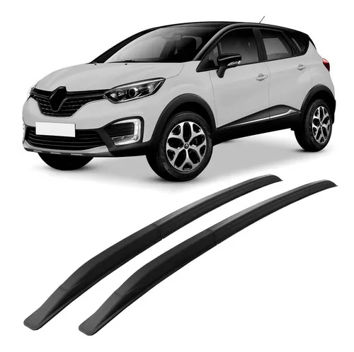Longarina Teto Captur Modelo Original Tg Poli Preto Ou Prata