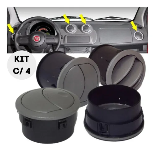Imagem do produto Kit 04 Difusor Saida De Ar Uno Way 2010 11 12 13 14 A 2020