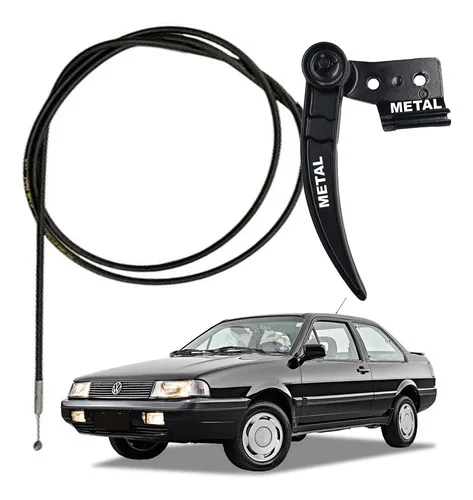 Puxador Metal Alavanca Com Cabo Capô Vw Santana 91 A 06