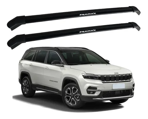 Rack De Teto Eqmax Delta Preto Jeep Commander 2021 / 2025
