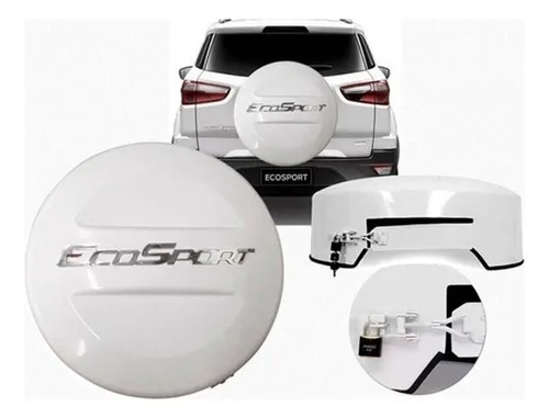 Imagem do produto Capa Estepe Ecosport 2013 Até 2019 Branco Artico + Brinde