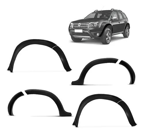 Kit Alargador De Paralamas Duster 2012 2013 2014 Preto