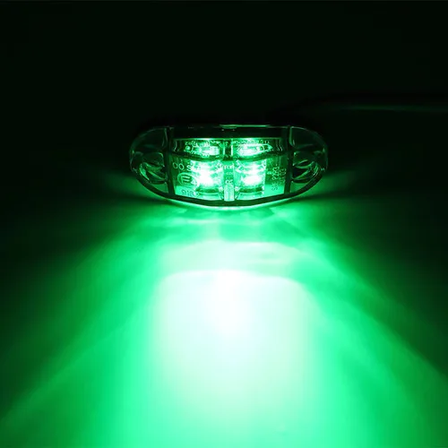 Imagem do produto Kit 4 Luz Cortesia Prova D'água Led 12v 24v Barco Lancha Luz Verde