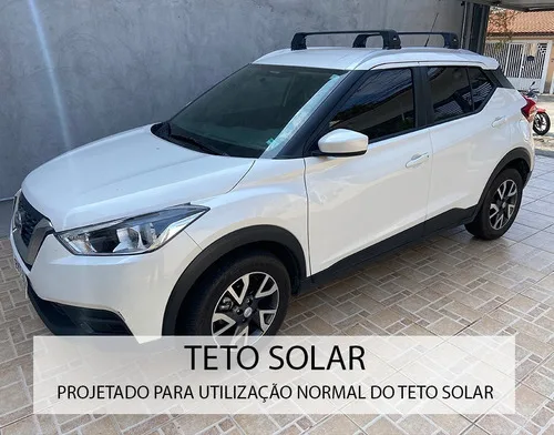 Imagem do produto Rack Teto Longarina Nissan Kicks - Kiussi Preto Antifurto