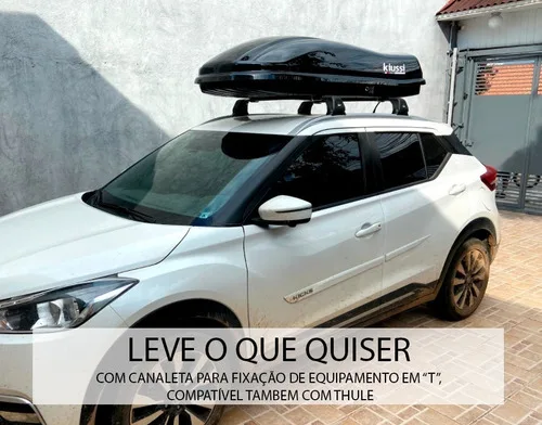 Imagem do produto Rack Teto Longarina Nissan Kicks - Kiussi Preto Antifurto