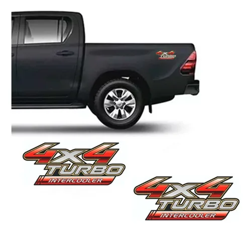 Imagem do produto Par Adesivos 4x4 Turbo Intercooler Hilux 2009-2010-2011-2012 Digital Parts