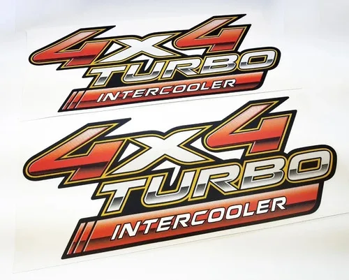 Imagem do produto Par Adesivos 4x4 Turbo Intercooler Hilux 2009-2010-2011-2012 Digital Parts