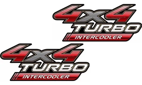 Imagem do produto Par Adesivos 4x4 Turbo Intercooler Hilux 2009-2010-2011-2012 Digital Parts