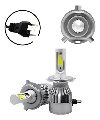 Imagem do produto Kit Super Led C6 H1 H3 H4 H7 H8 H11 6000k 36w 4800lm Branca