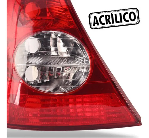 Imagem do produto Par Lanterna Traseira Clio 2003 2004 2005 2006 2007 08 10 12