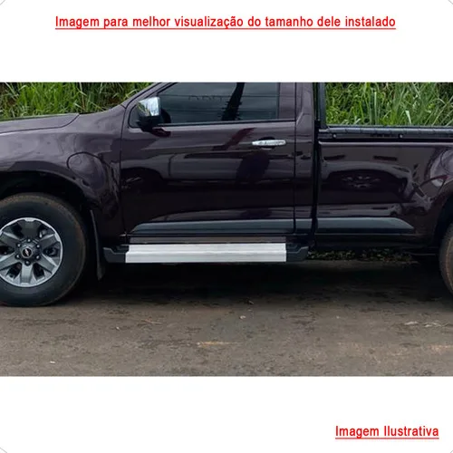 Imagem do produto Estribo Alumínio Natural Kit Fixação S10 Cabine Simples 2014