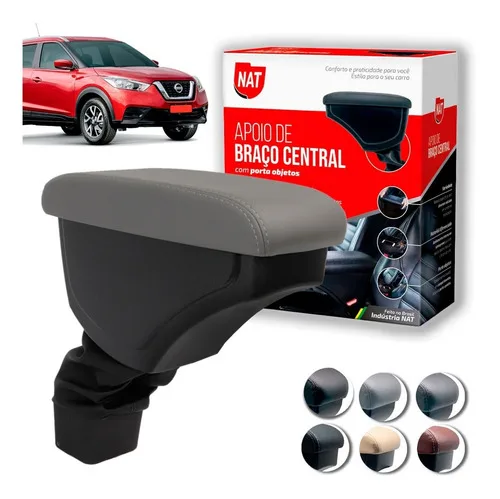 Encosto Apoio De Braço Nissan Kicks 2016 Até 2022 Couro