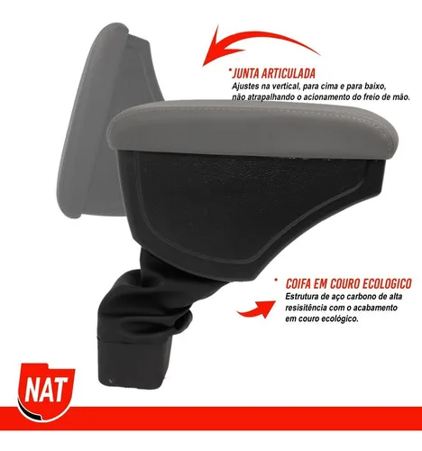Imagem do produto Encosto Apoio De Braço Nissan Kicks 2016 Até 2022 Couro