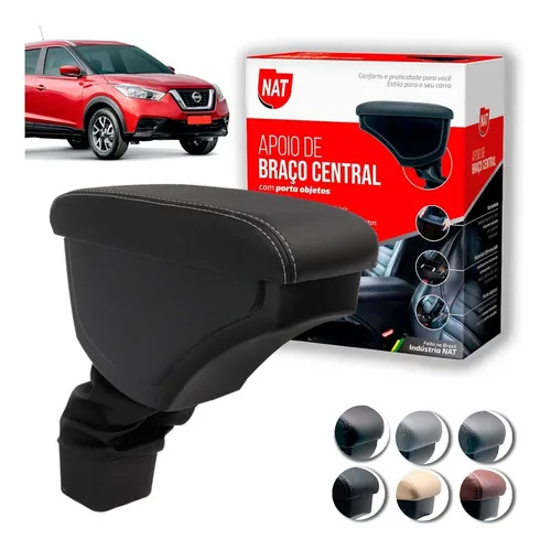 Imagem do produto Encosto Apoio De Braço Nissan Kicks 2016 Até 2022 Couro
