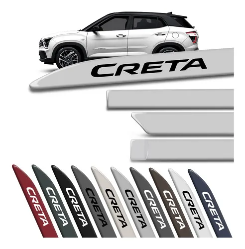 Imagem do produto Jogo De Friso Lateral Creta 2017 A 2025 Pcd Cores Originais