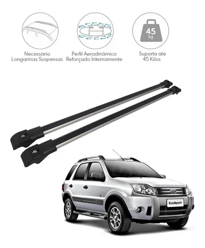 Imagem do produto Travessa De Teto Rack Bagageiro Ecosport 2010 11 2012 Slim
