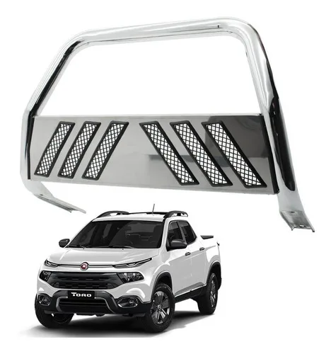 Quebra Mato Pci Bepo 2 Pol Cromado Fiat Toro 2020 2021 Flex