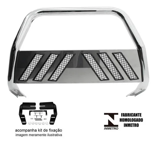 Imagem do produto Quebra Mato Pci Bepo 2 Pol Cromado Fiat Toro 2020 2021 Flex