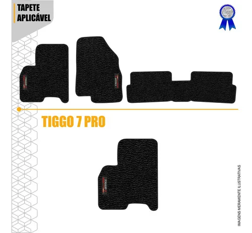 Imagem do produto Tapete Tiggo 7 Sport 3pçs 2022 2023 2024 2025 Borracha