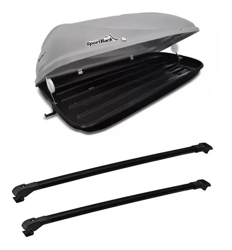 Bau Teto 370 Litros Travessa Universal Cinza Fiat Toro