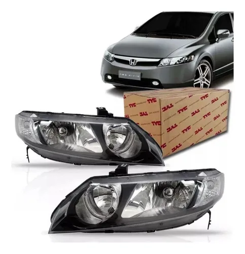 Par Farol Honda New Civic 2007 2008 2009 2010 A 2012 Tyc