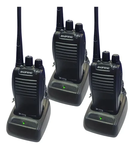 Walkie-talkie Baofeng Walk Talk 777 Bf-777s Com 4 Rádios E Frequência 400-470mhz - Preto 110v/240v